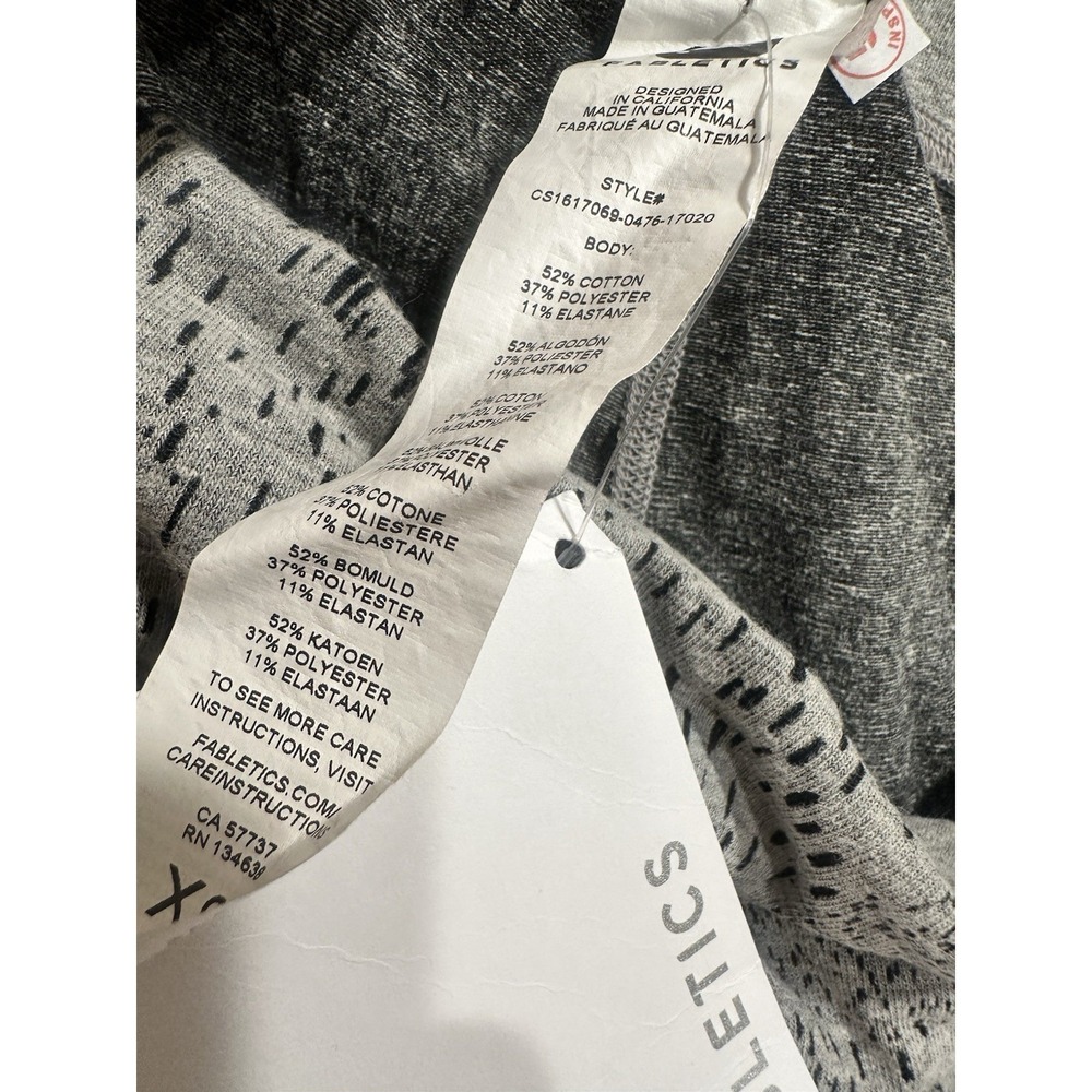 Fabletics NWT Burnout Gray Capri XS - Picture 4 of 5